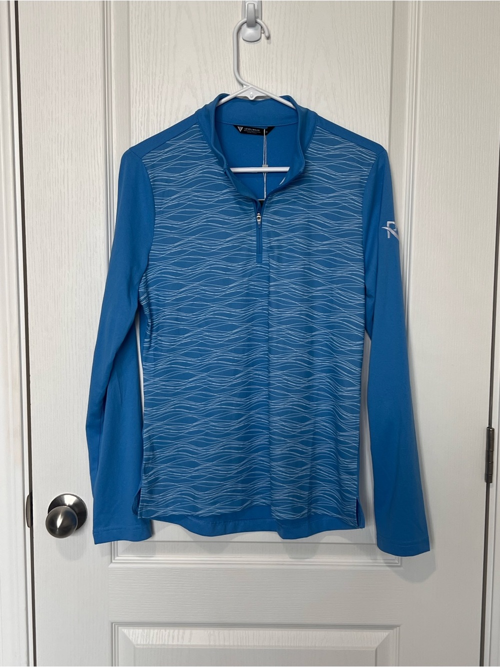 Level Wear Women’s Rive 1/4 Zip Long-Sleeve Pulliver Blue Medium